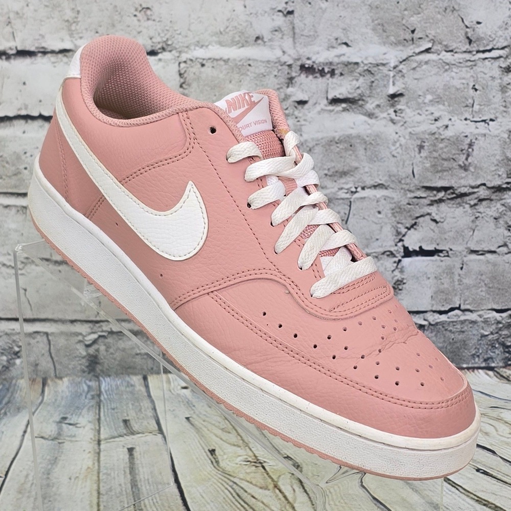 Nike Court Vision Low Next Nature Womens 11 Pink Oxford White DH3158-600 Sneaker